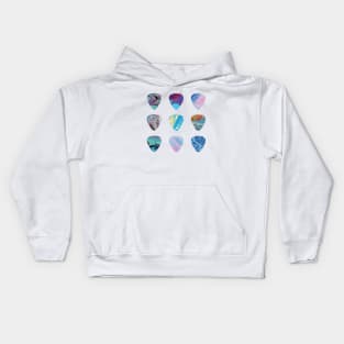 Guitar Picks Abstract Kids Hoodie